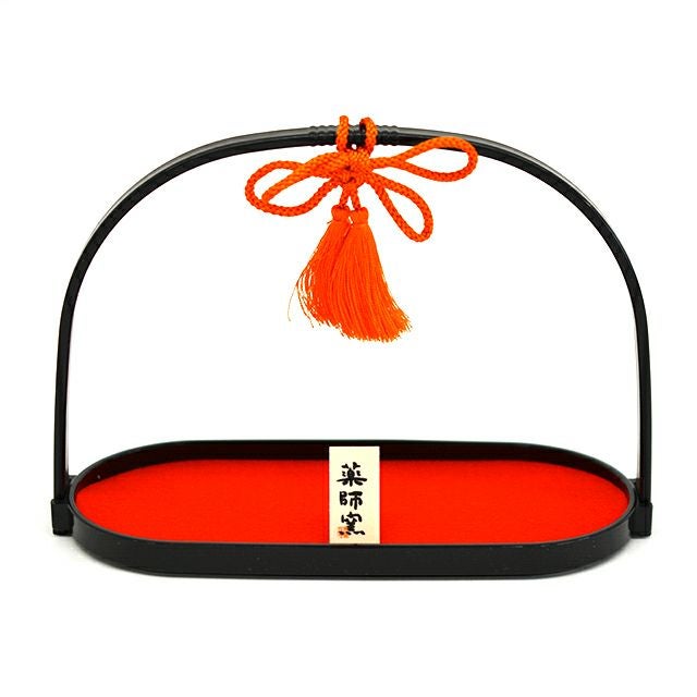 染錦手籠雛 大手籠付