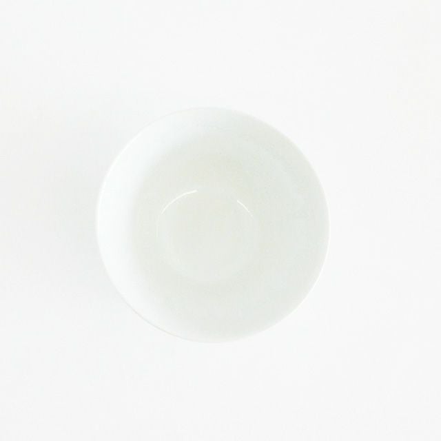 カラー流し反りボウル ホワイト