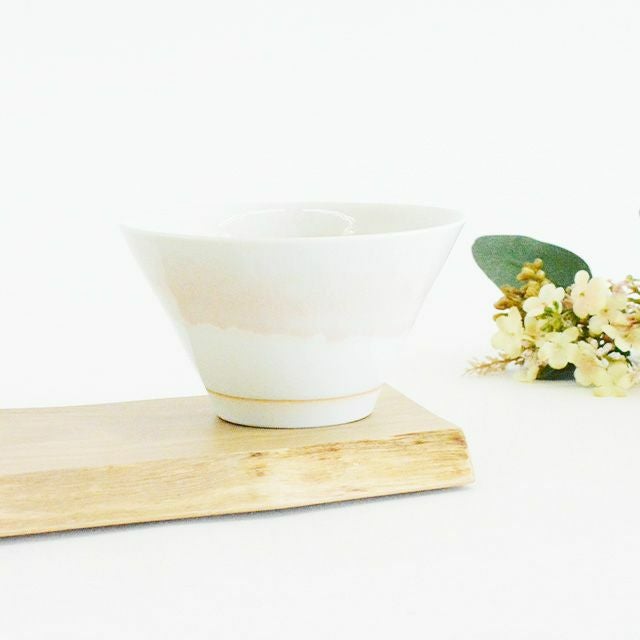  カラー流し反りボウル ピンク