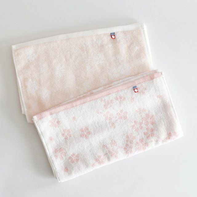 さくら紋織桜染めフェイスタオル2P｜和食器通販｜織部 Online Store 