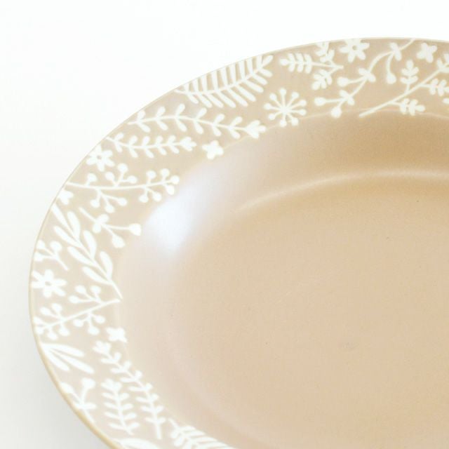 ボタニカル リムクープ23cm ベージュマット