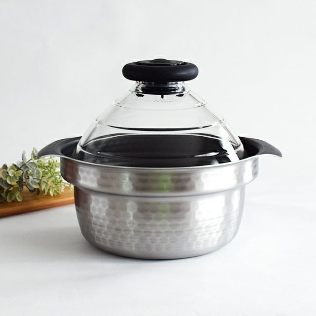 フタがガラスのIH対応ご飯釜雪平｜和食器通販｜織部 Online Store【公式】
