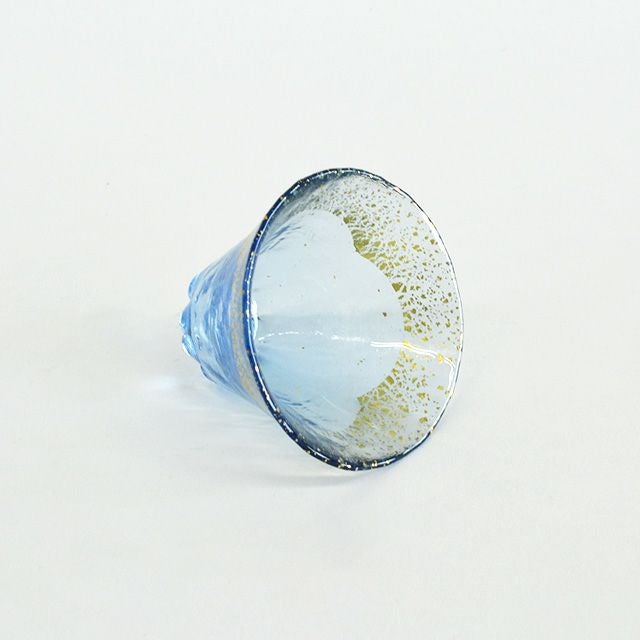 酒杯 藍・金箔