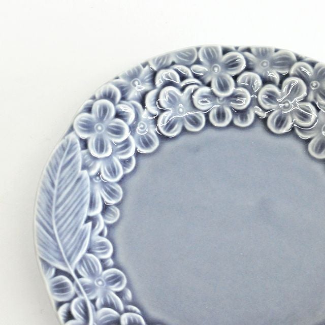 花彫り プレート S 青紫｜和食器通販｜織部 Online Store【公式】