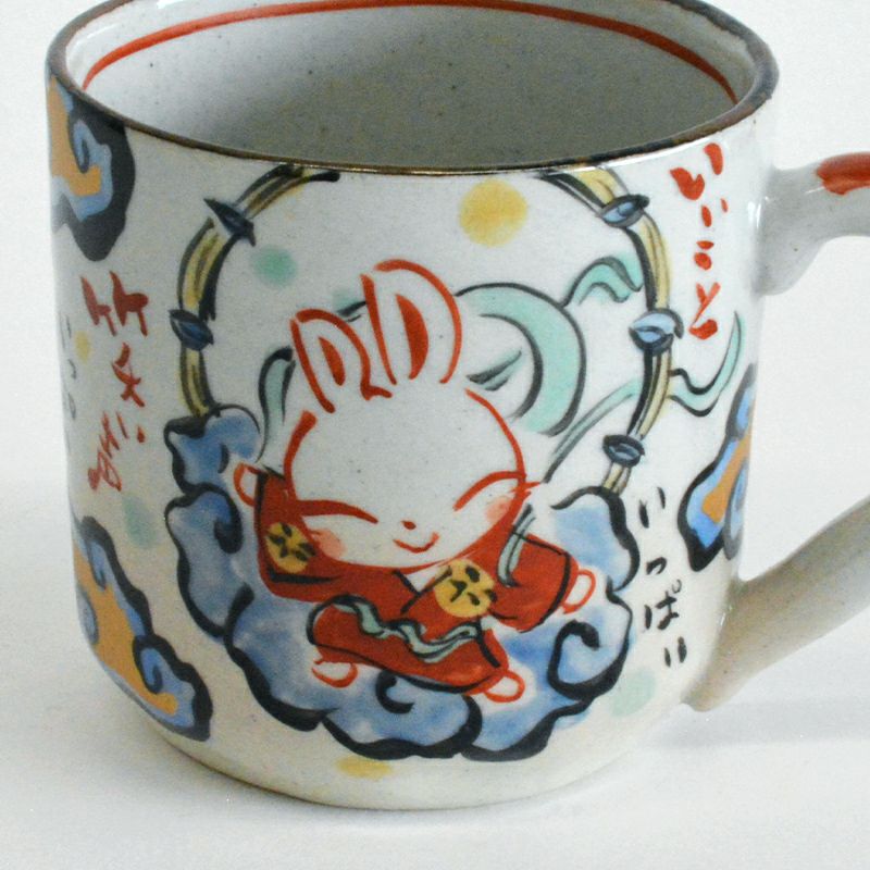 風神雷神うさぎマグペア｜和食器通販｜織部 Online Store【公式】