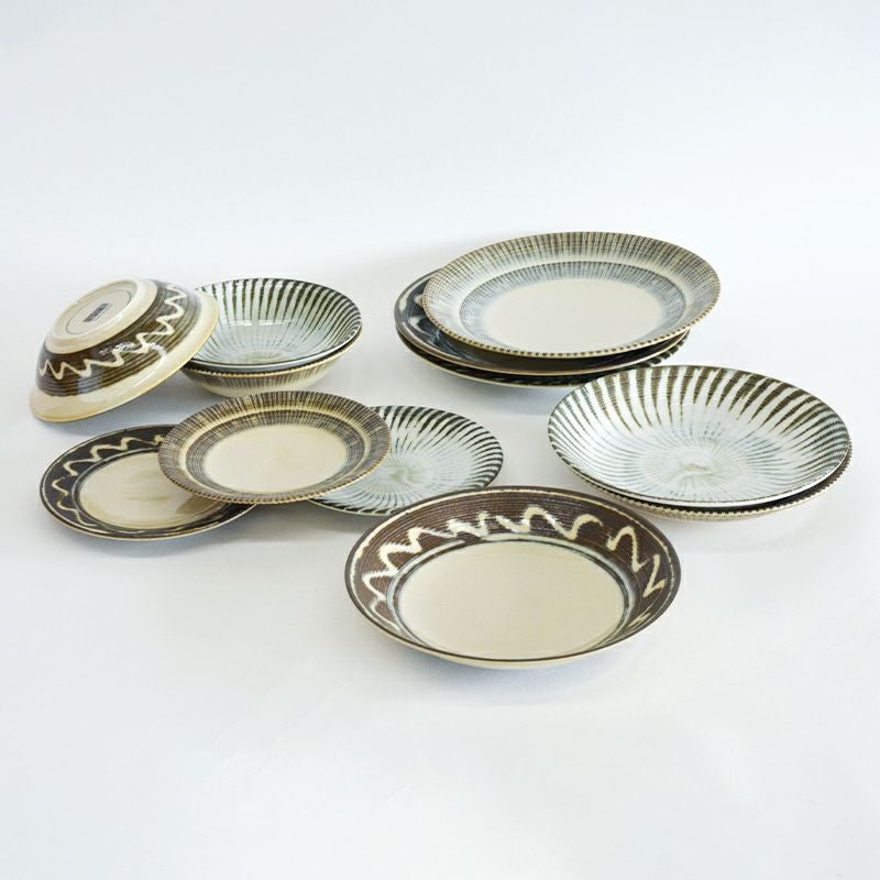 十草がさね プレート L｜和食器通販｜織部 Online Store【公式】