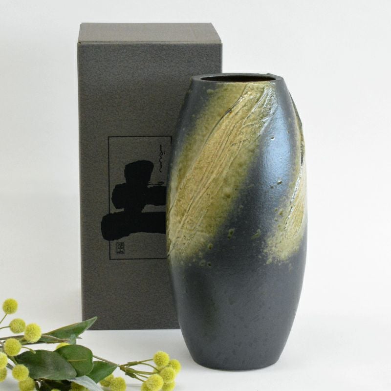 灰釉盛土長 大花瓶｜和食器通販｜織部 Online Store【公式】