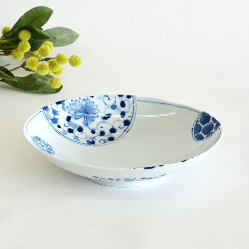 花伊万里 楕円深皿 7.0寸｜和食器通販｜織部 Online Store【公式】