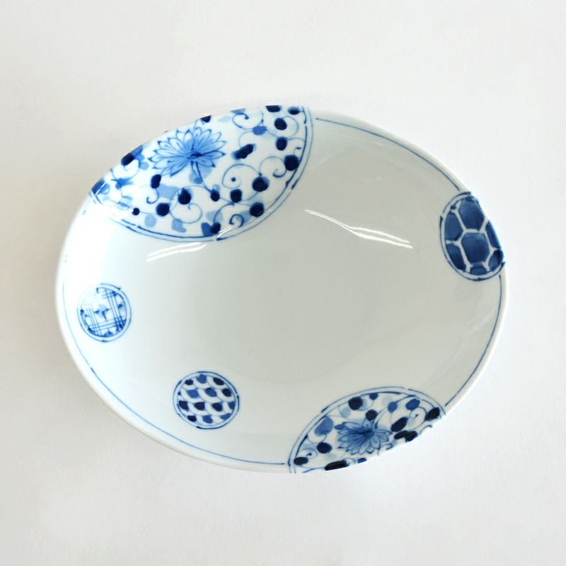 花伊万里 楕円深皿 7.0寸｜和食器通販｜織部 Online Store【公式】