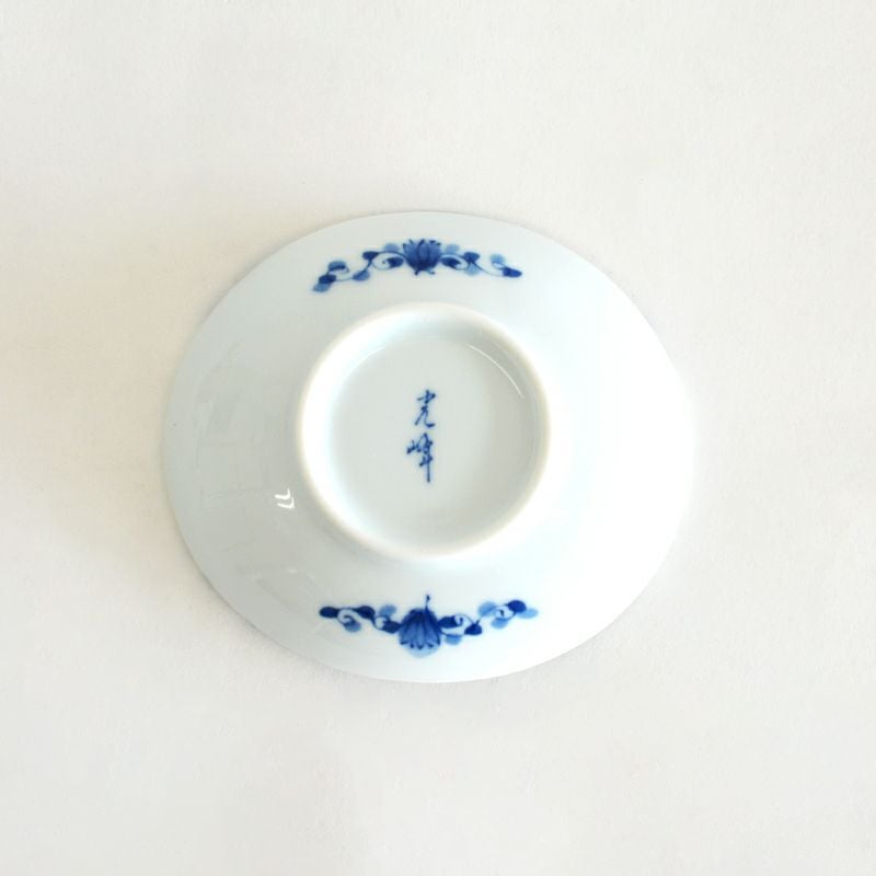 花伊万里楕円深皿 3.5寸