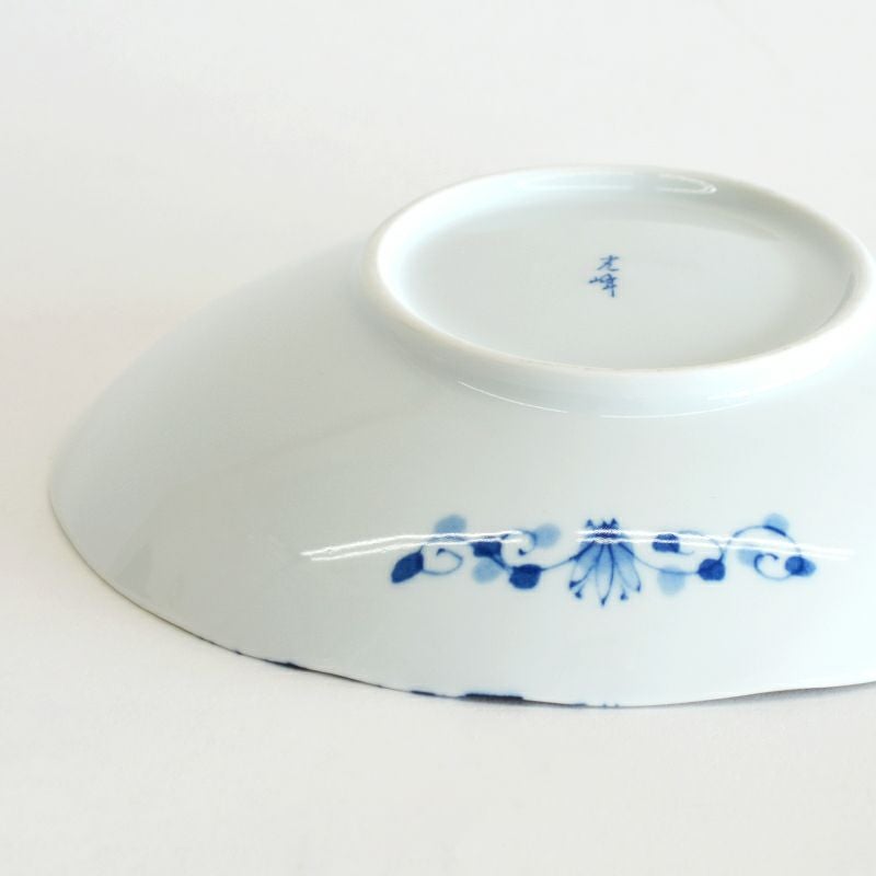 花伊万里楕円深皿 3.5寸