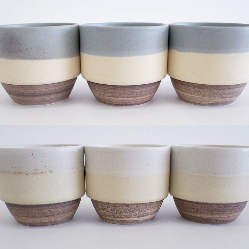 釉薬の塗り方、色合い、濃淡、鉄粉出方が一つ一つ異なります