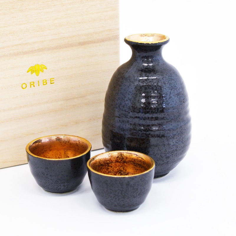 黒金彩酒器セット