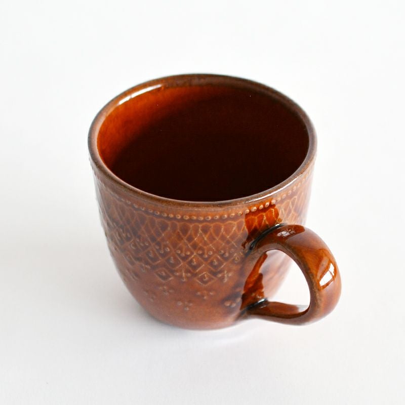 フレンチレース マグカップ キャラメル