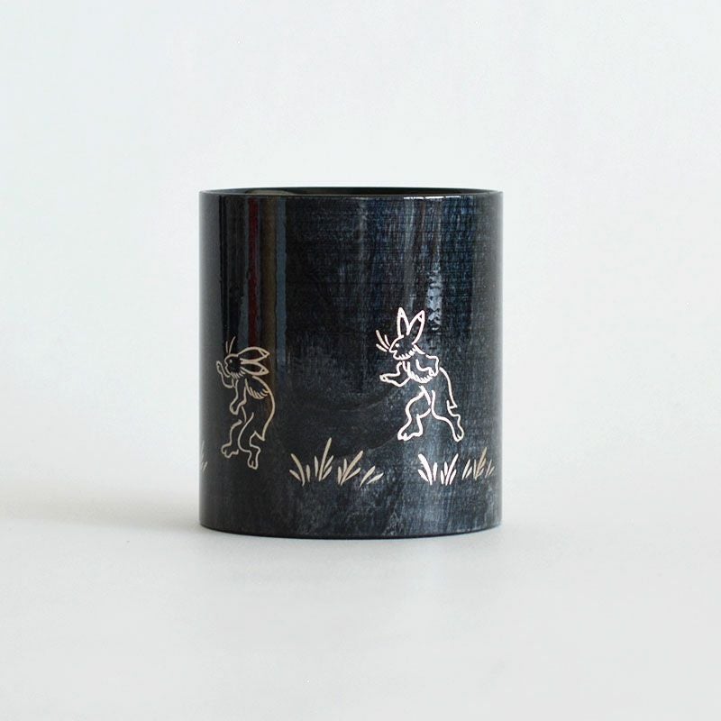 Mug Cup colorful ブラック 鳥獣戯画 銀｜和食器通販｜織部 Online