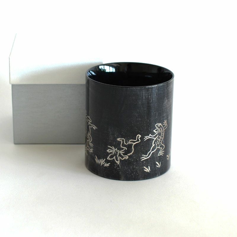 Mug Cup colorful ブラック 鳥獣戯画 銀｜和食器通販｜織部 Online