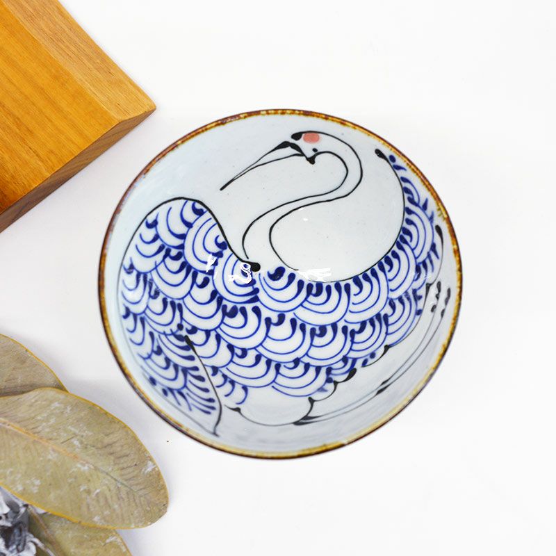 kotohogi くらわんか碗 鶴｜和食器通販｜織部 Online Store【公式】
