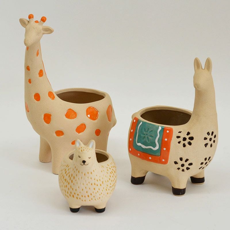 プランターカバーテラコッタ アルパカ Ｌ