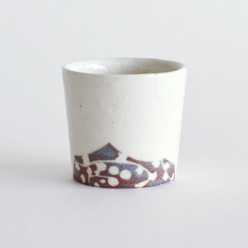 志野唐草文杯（横柄）