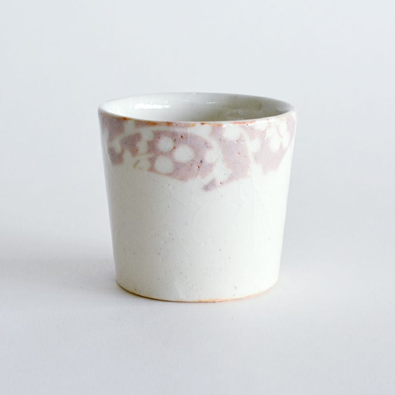 志野唐草文杯（横柄）