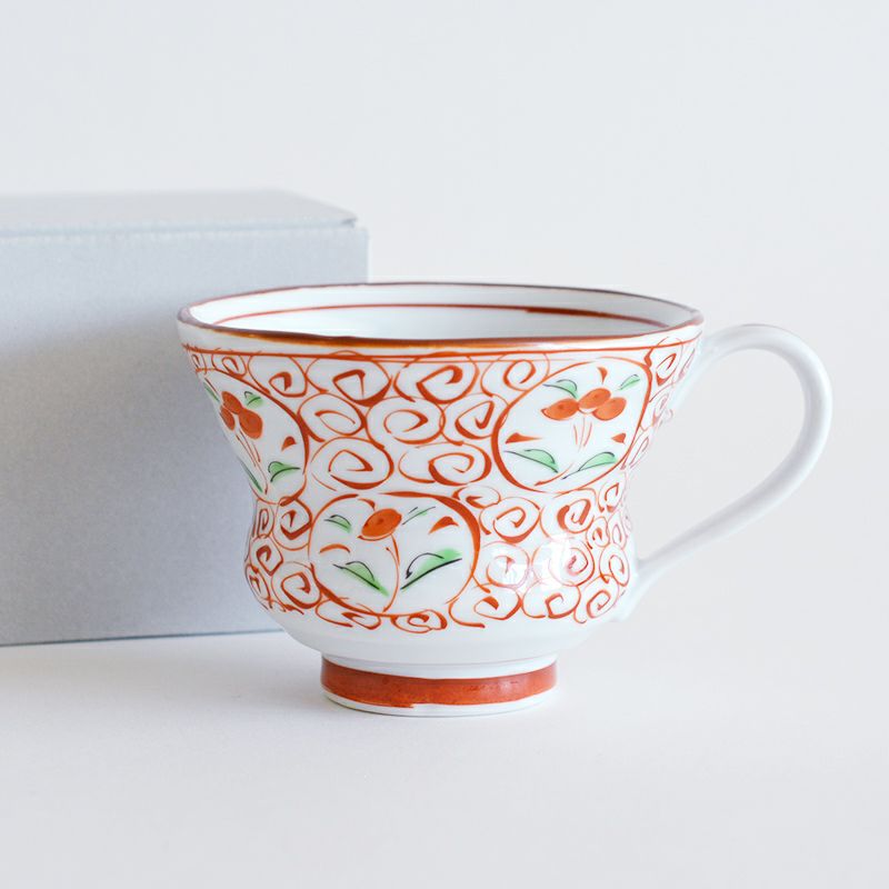間取赤絵 軽楽マグ｜和食器通販｜織部 Online Store【公式】