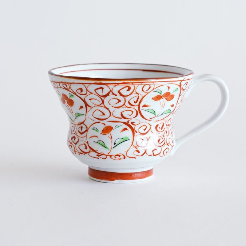間取赤絵 軽楽マグ｜和食器通販｜織部 Online Store【公式】