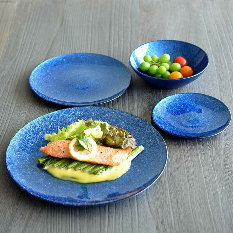 MIYABI プレート L ブルー｜和食器通販｜織部 Online Store【公式】