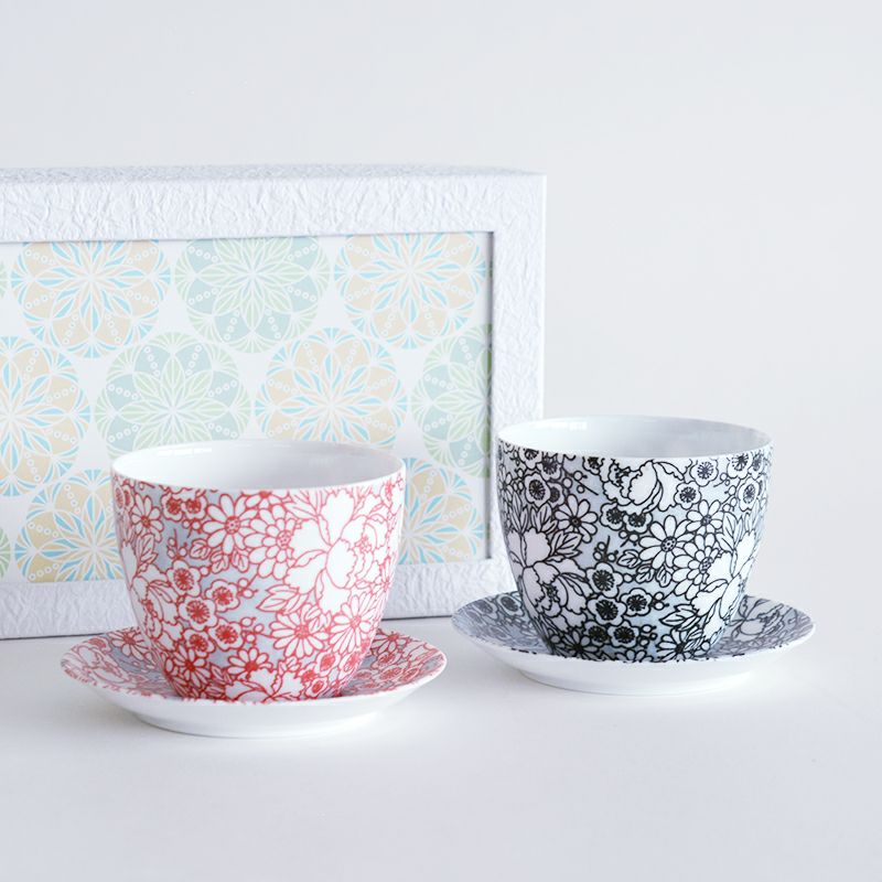 四季友禅 煎茶ペア｜和食器通販｜織部 Online Store【公式】