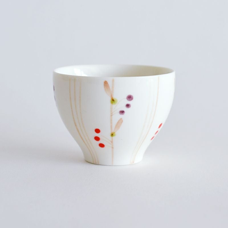 手描き南天ポット茶器