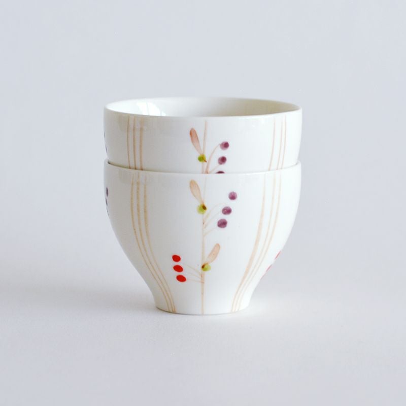 手描き南天ポット茶器