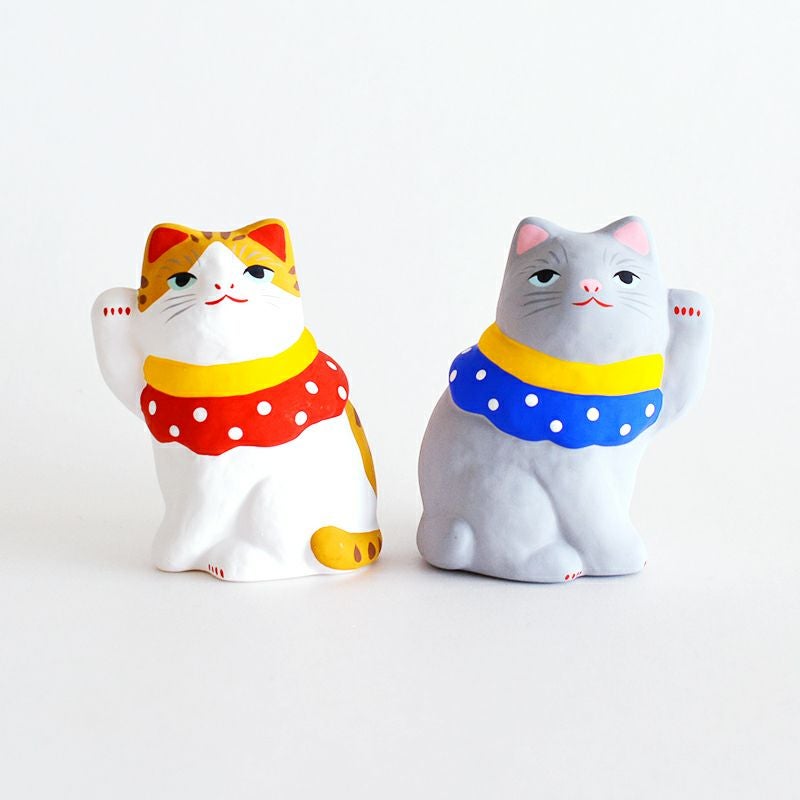 おめかし猫 グレー