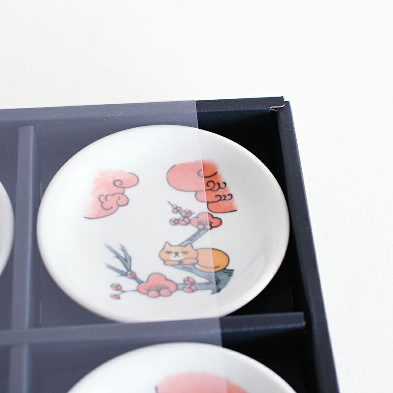 ゆる花札小皿揃｜和食器通販｜織部 Online Store【公式】