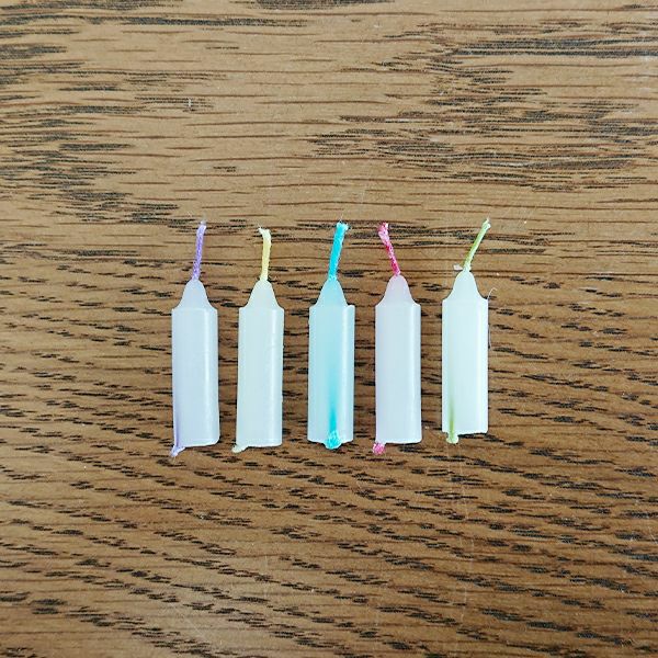 和遊　１０分蝋燭筒箱(五色の芯）