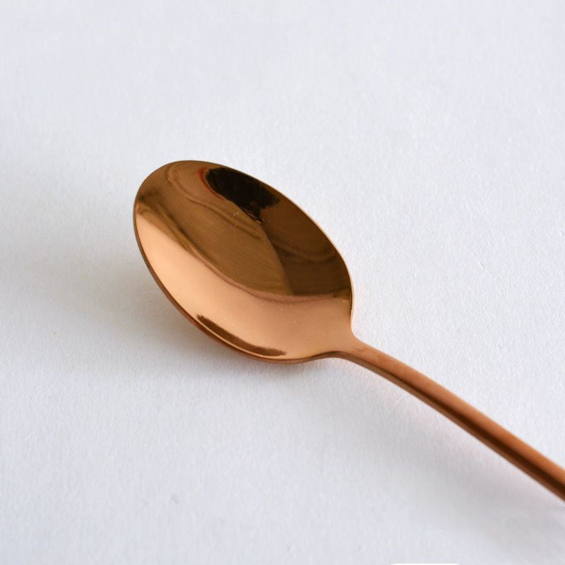ソーダスプーン　6本セット　長さ17cm ローズゴールド ルーチェ ロングスプーン ローズゴールド｜和食器通販｜織部 Online