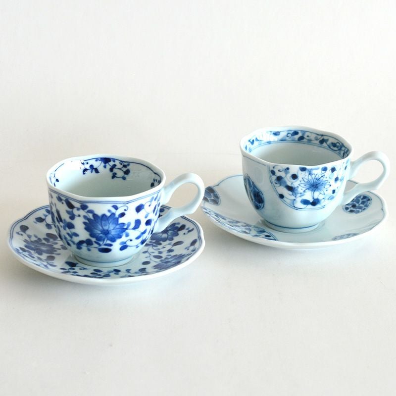 藍凛堂 ペア 珈琲碗皿｜和食器通販｜織部 Online Store【公式】