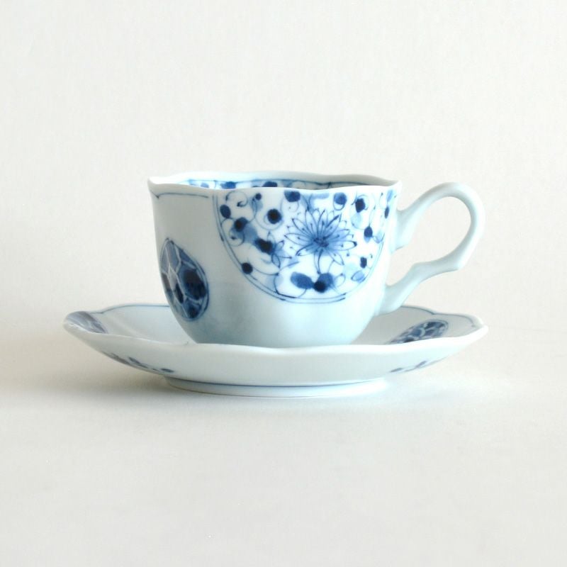 藍凛堂 ペア 珈琲碗皿｜和食器通販｜織部 Online Store【公式】