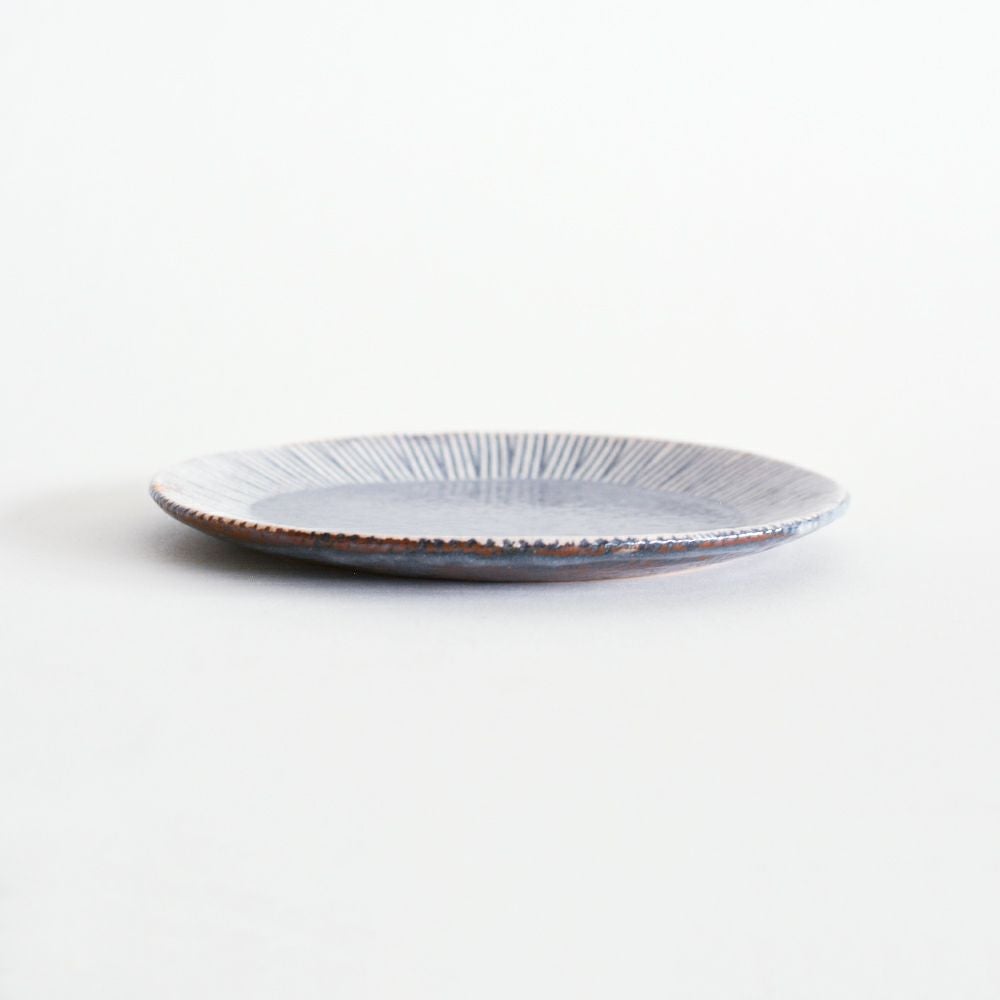 鼡志野 十草 6寸皿｜和食器通販｜織部 Online Store【公式】
