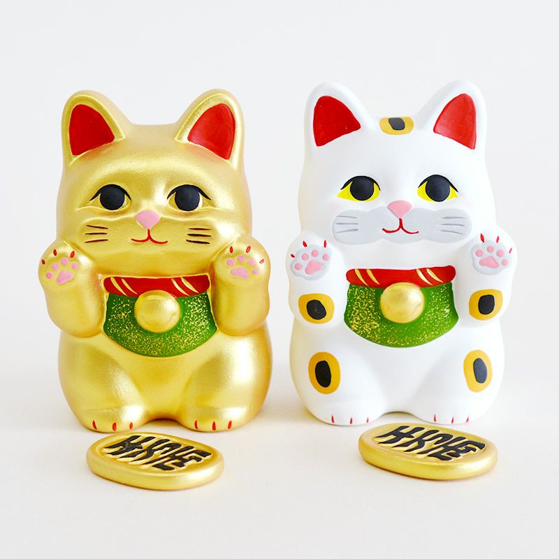 ぺったり招き猫 金｜和食器通販｜織部 Online Store【公式】