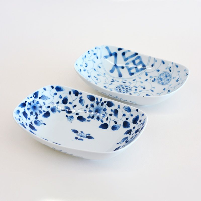 藍凛堂 角大鉢 ペア｜和食器通販｜織部 Online Store【公式】