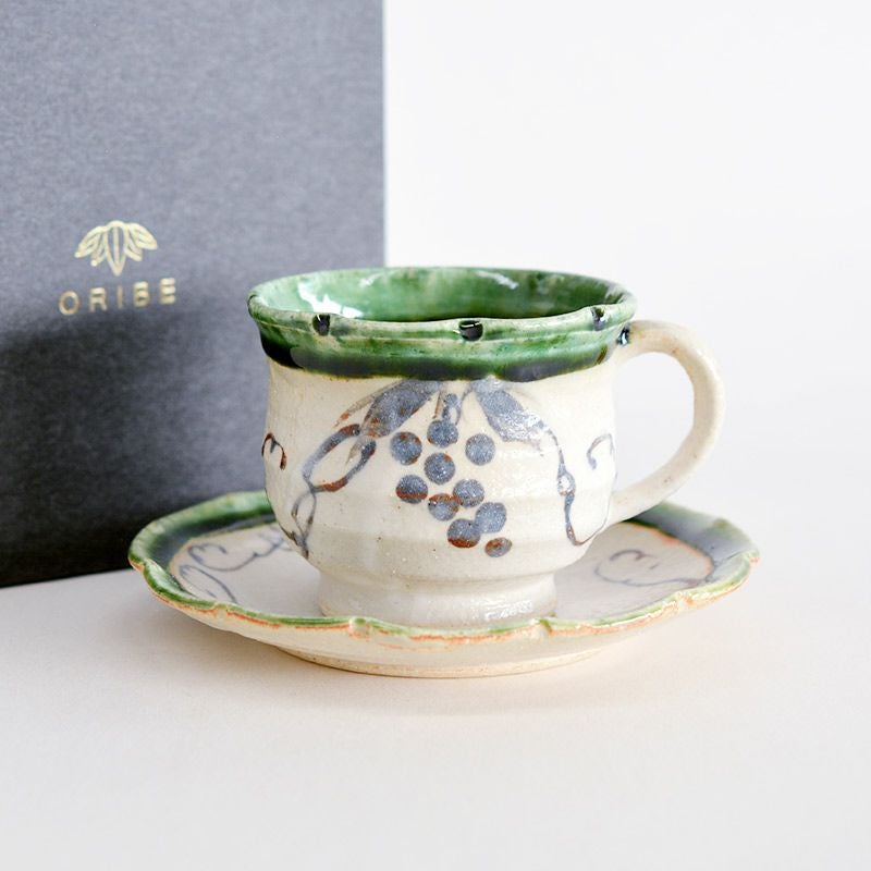 織部 ぶどう 夫婦湯呑｜和食器通販｜織部 Online Store【公式】