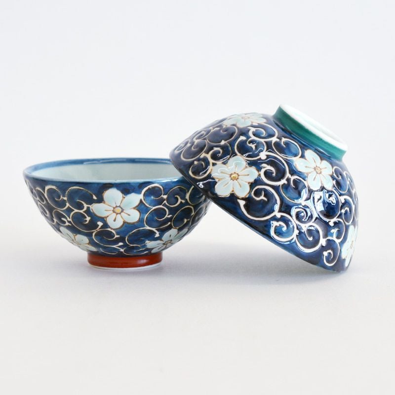 桔梗唐草 茶碗 緑｜和食器通販｜織部 Online Store【公式】