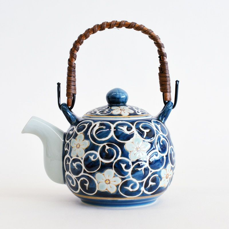 桔梗唐草 土瓶｜和食器通販｜織部 Online Store【公式】