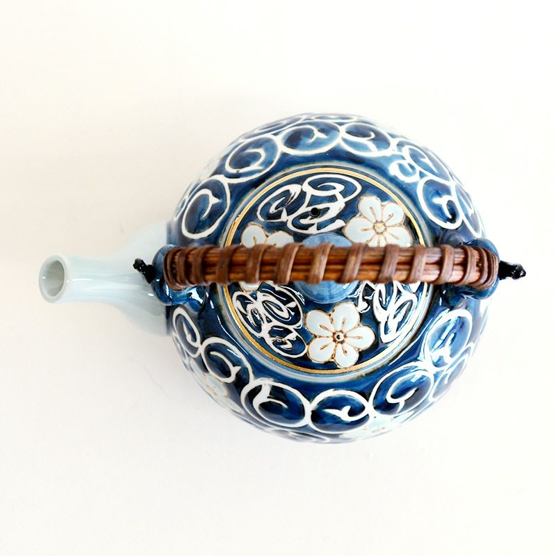 桔梗唐草 土瓶｜和食器通販｜織部 Online Store【公式】