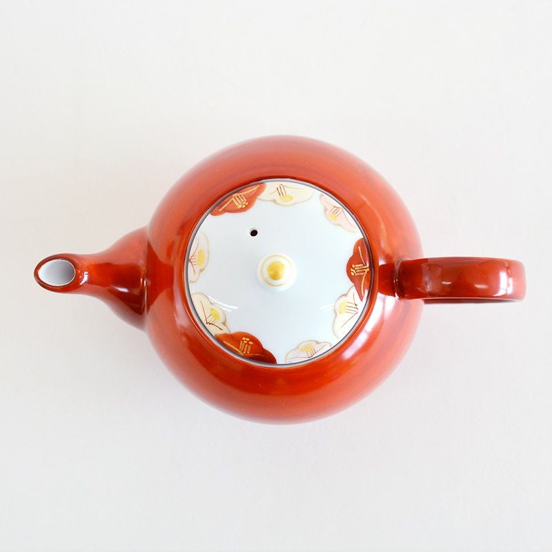 赤絵 流水椿 茶器セット｜和食器通販｜織部 Online Store【公式】