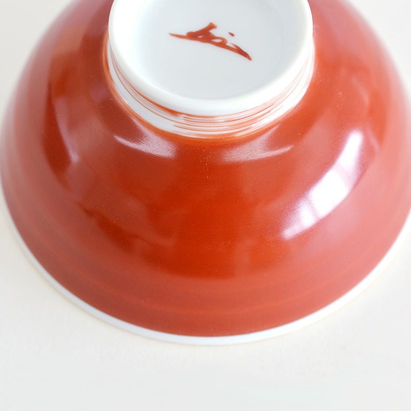 赤絵 流水椿 茶碗ペア｜和食器通販｜織部 Online Store【公式】