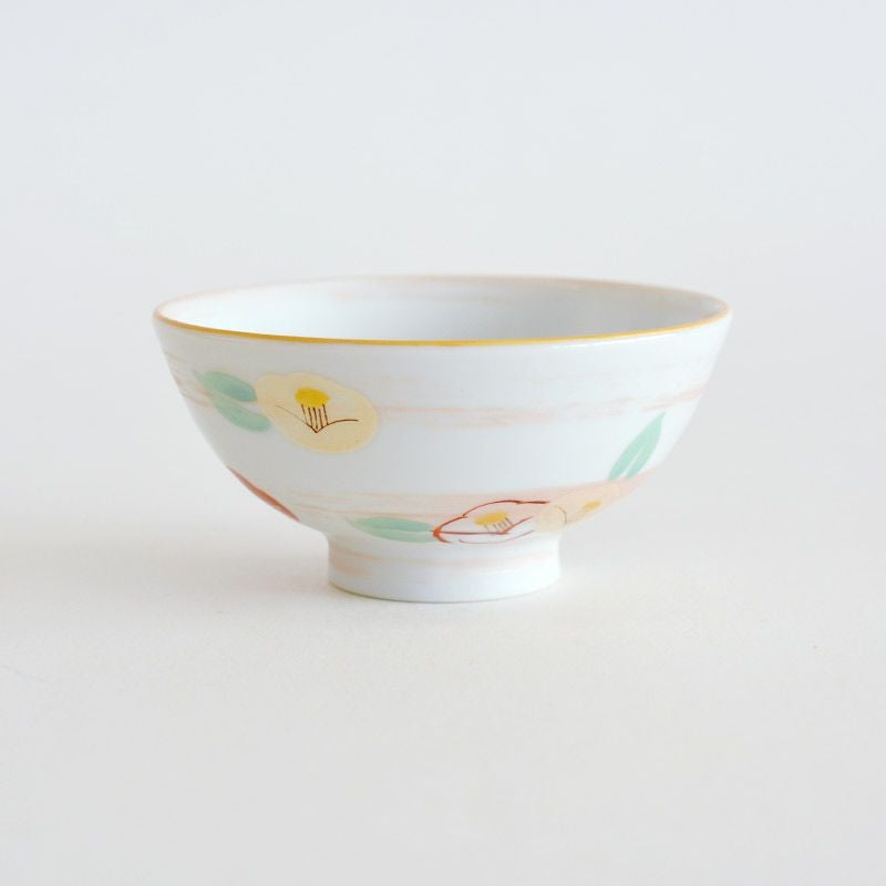 赤絵 流水椿 茶碗ペア｜和食器通販｜織部 Online Store【公式】