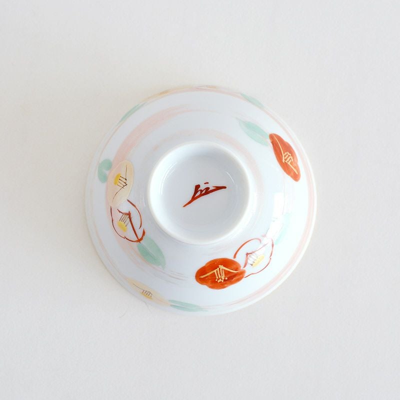 赤絵 流水椿 茶碗ペア｜和食器通販｜織部 Online Store【公式】