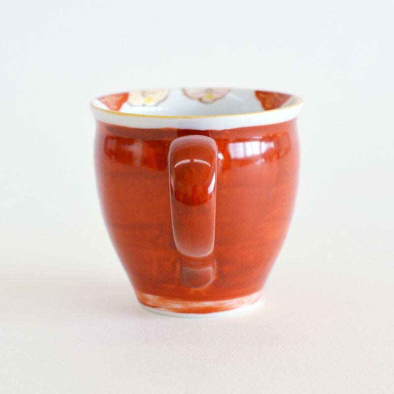 赤絵 流水椿 マグカップ 赤｜和食器通販｜織部 Online Store【公式】