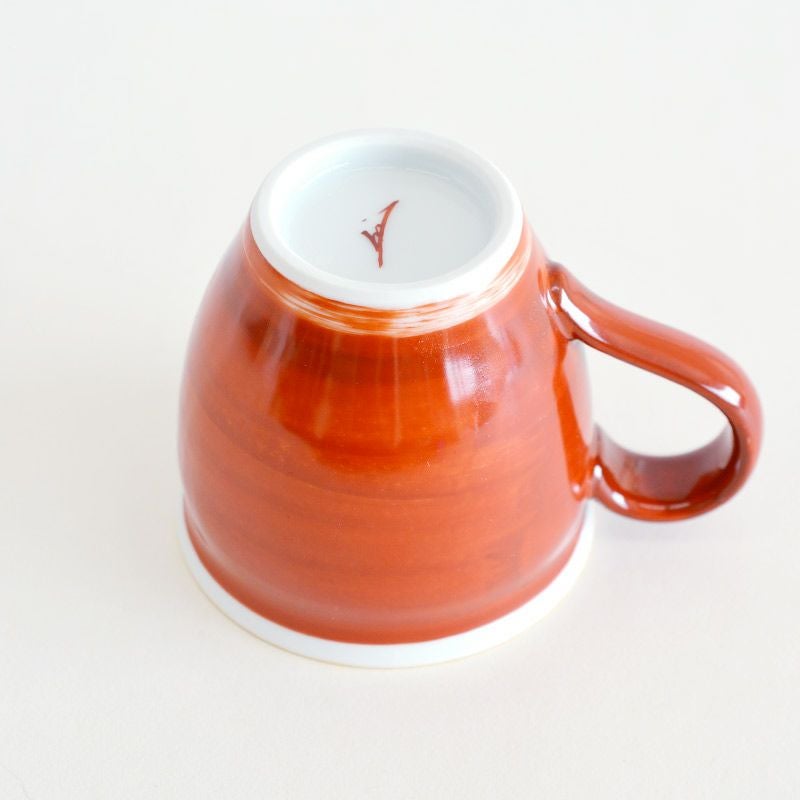 赤絵 流水椿 マグカップ 赤｜和食器通販｜織部 Online Store【公式】