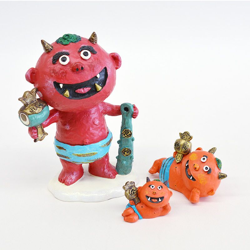 風水鬼っ子 幸福丸 大中小 3個セット｜和食器通販｜織部 Online Store